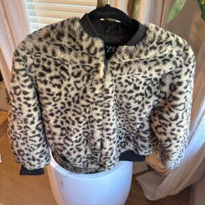 Kids ZARA Faux Fur winter coat Size 8-9